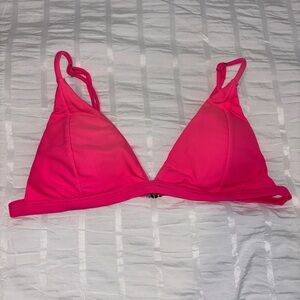 Pink Triangle Bikini Top